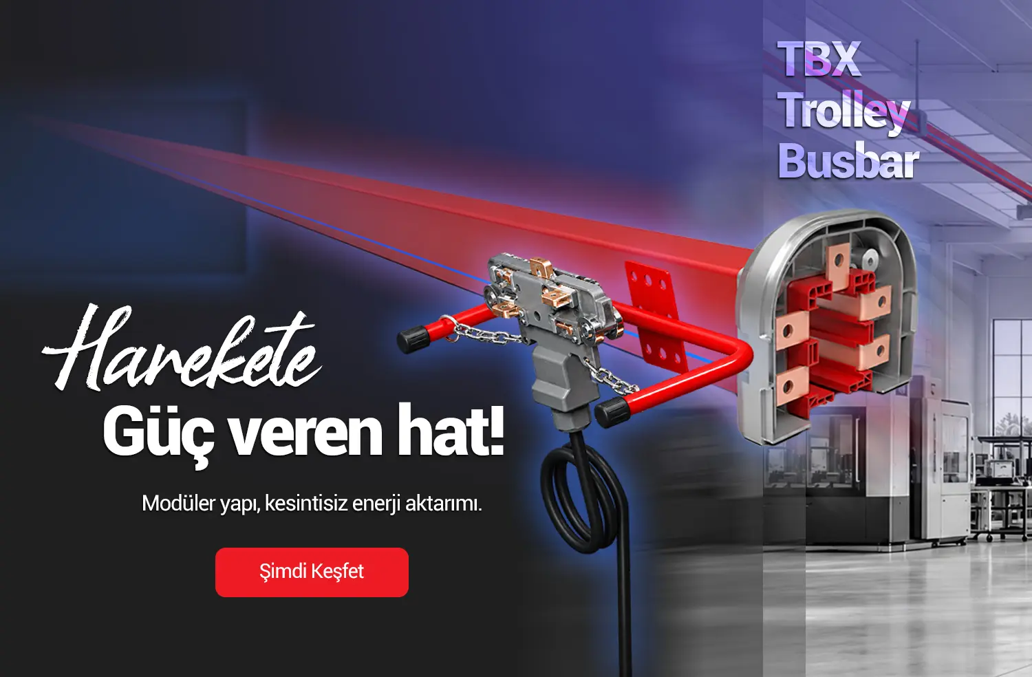 trolley busbar - hareketli busbar